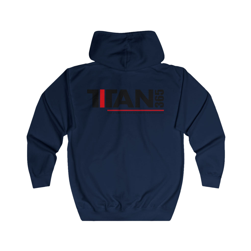 Titan365 Logo Hoodie — Full-Zip Zip-Up Sweatshirt (UNISEX)