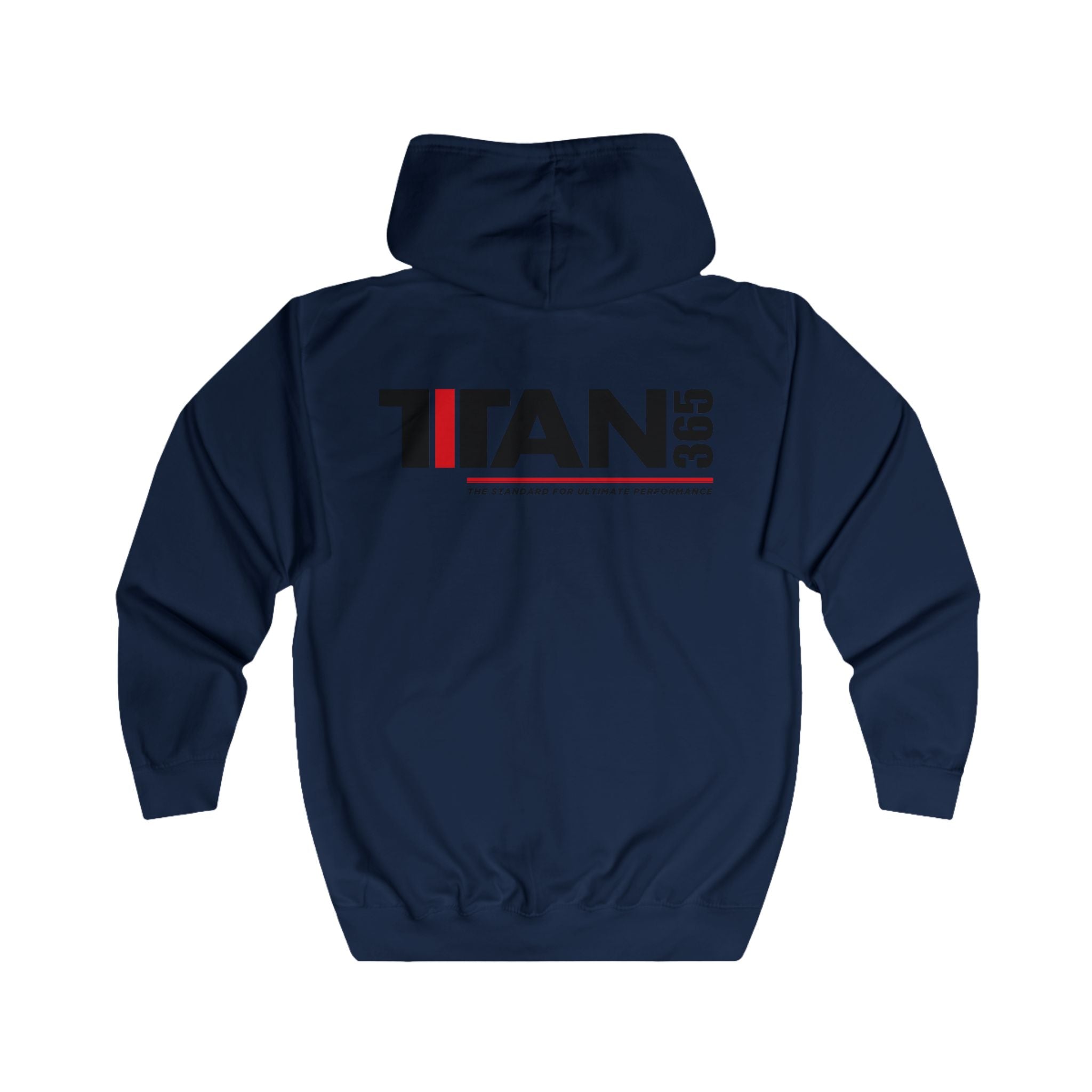 Titan365 Logo Hoodie — Full-Zip Zip-Up Sweatshirt (UNISEX)