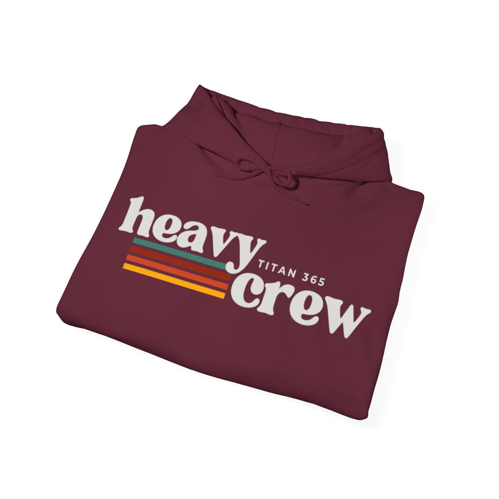 HEAVY CREW (grey text) Performance Hoodie