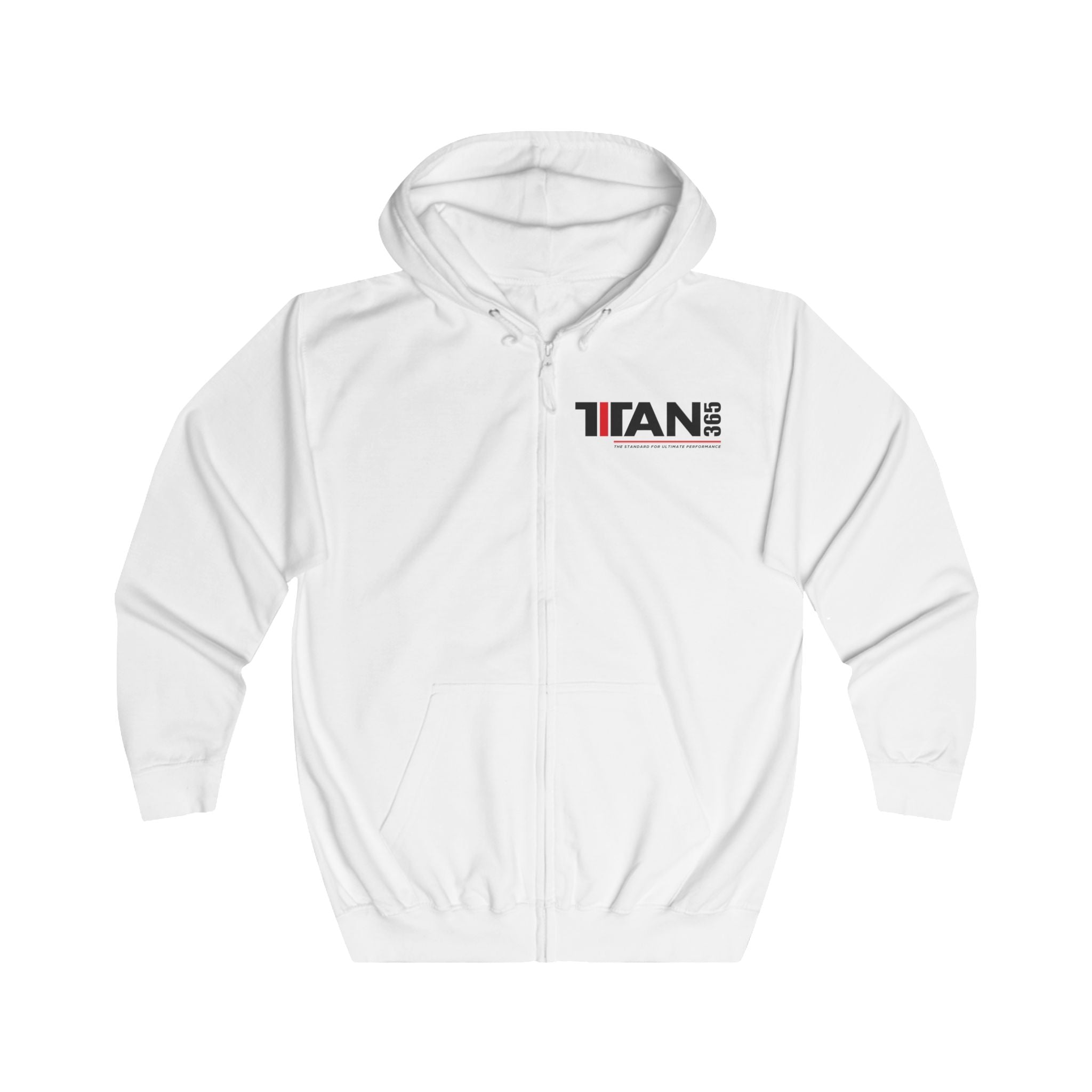 Titan365 Logo Hoodie — Full-Zip Zip-Up Sweatshirt (UNISEX)