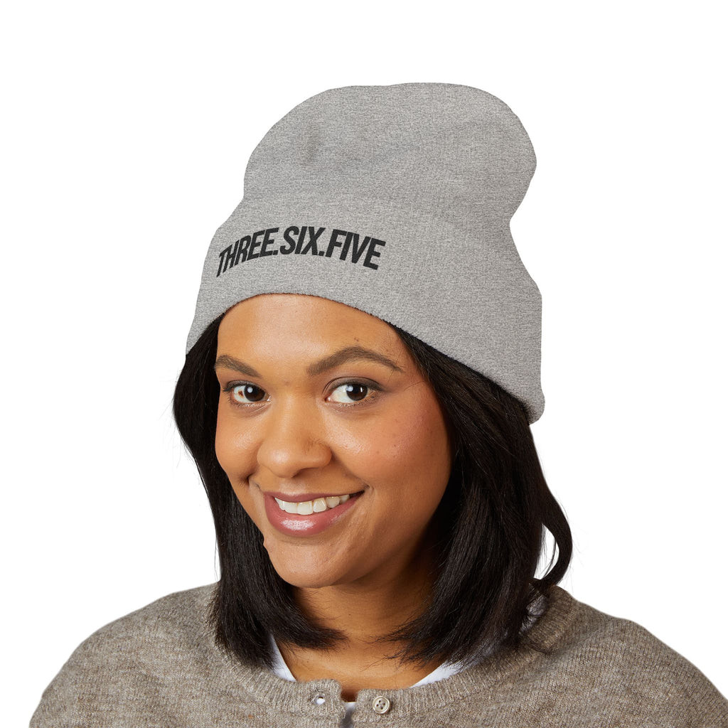 Three.Six.Five Embroidered Cuffed Beanie