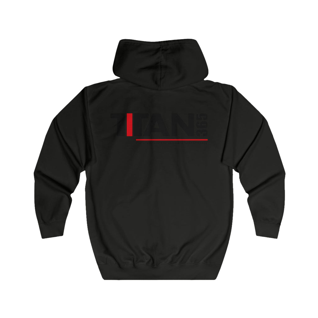 Titan365 Logo Hoodie — Full-Zip Zip-Up Sweatshirt (UNISEX)