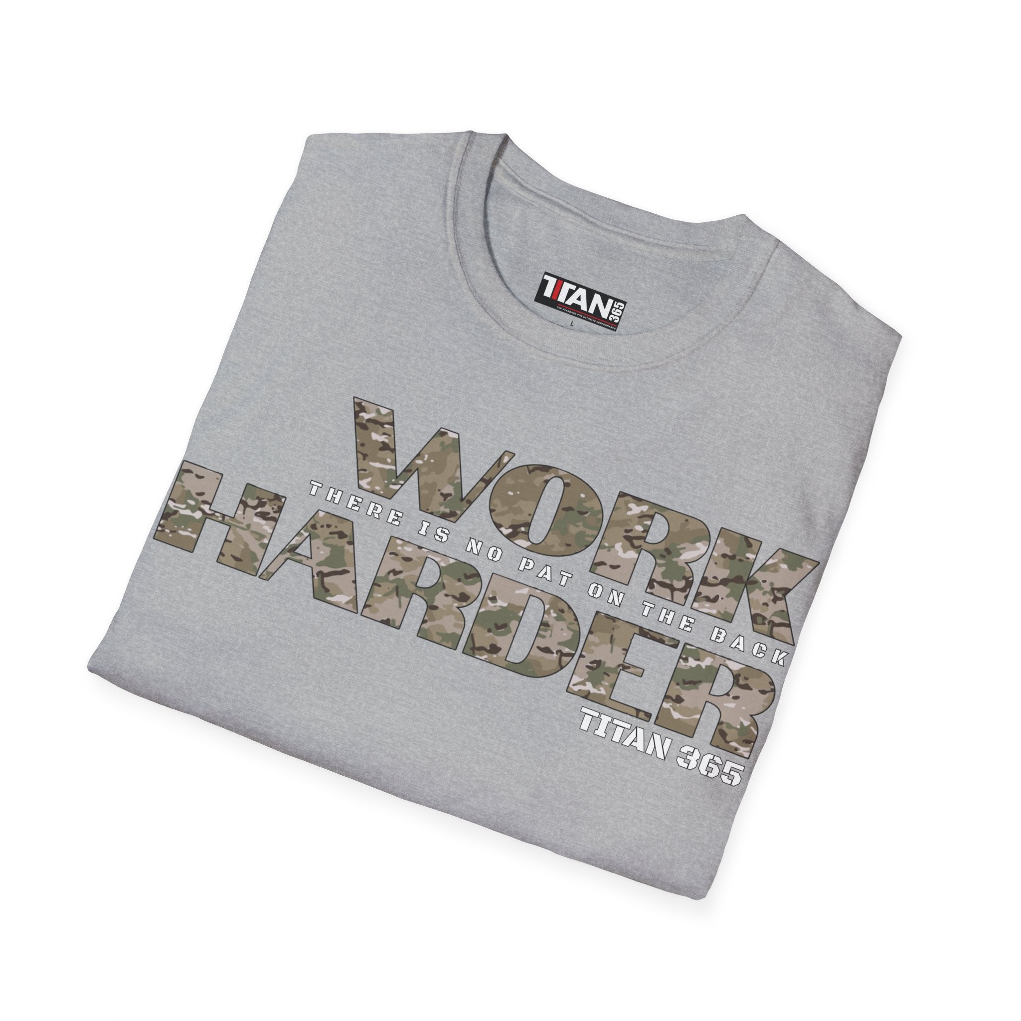 WORK HARDER Unisex Tee