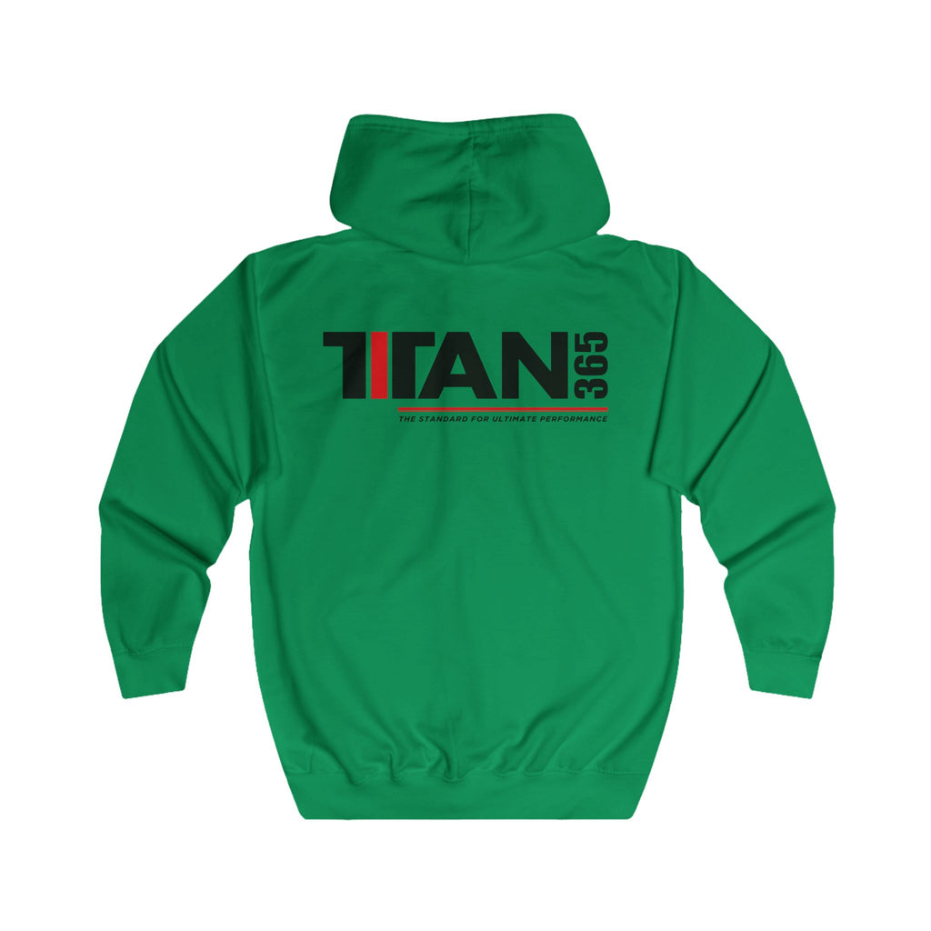 Titan365 Logo Hoodie — Full-Zip Zip-Up Sweatshirt (UNISEX)