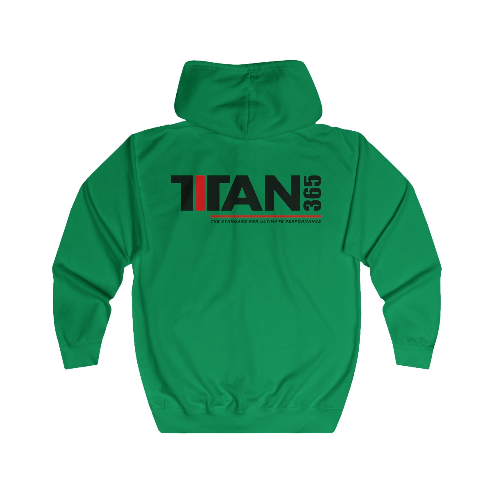 Titan365 Logo Hoodie — Full-Zip Zip-Up Sweatshirt (UNISEX)