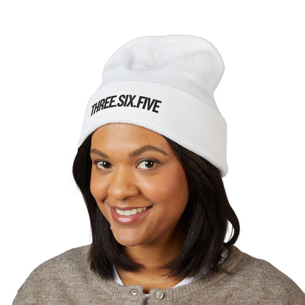 Three.Six.Five Embroidered Cuffed Beanie