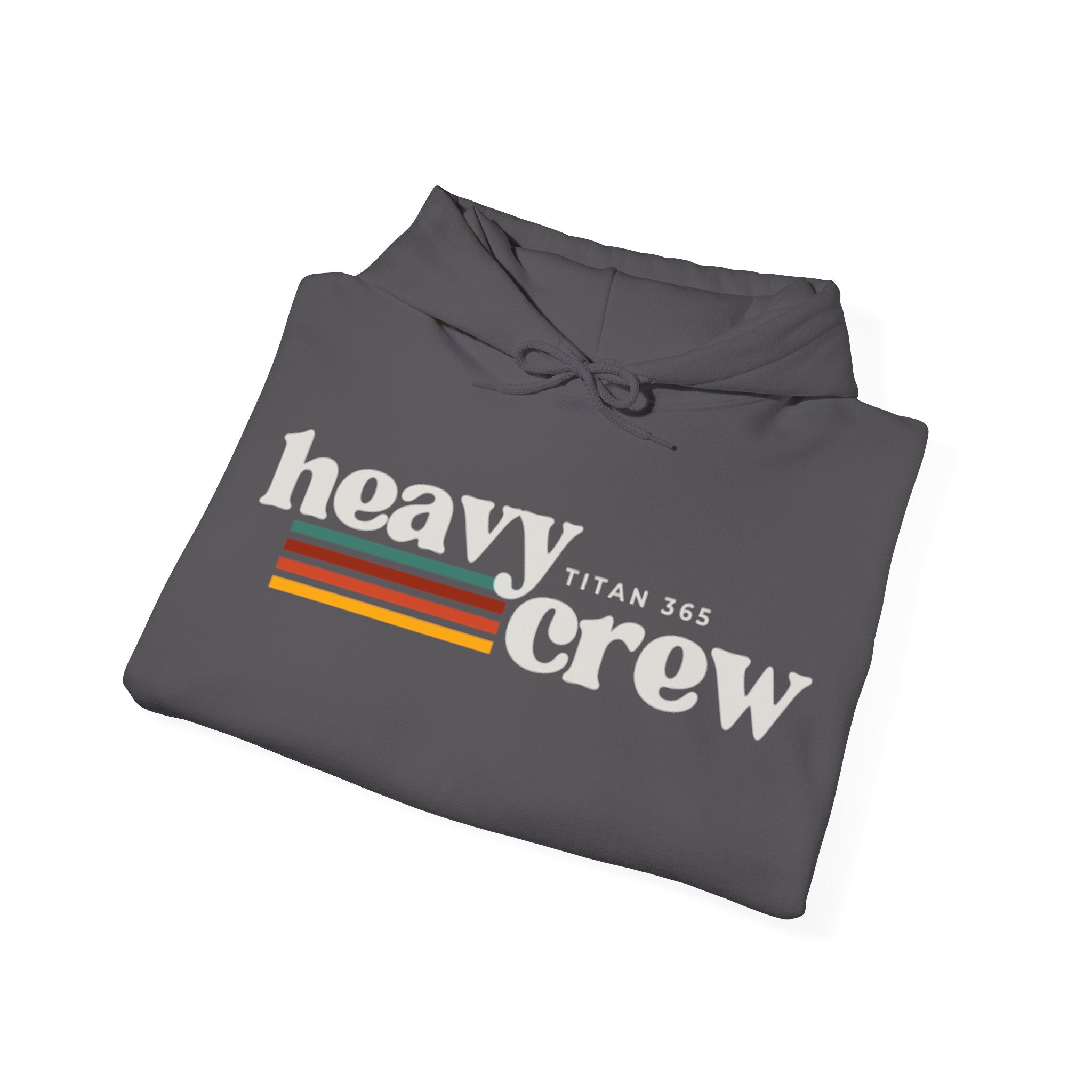 HEAVY CREW (grey text) Performance Hoodie