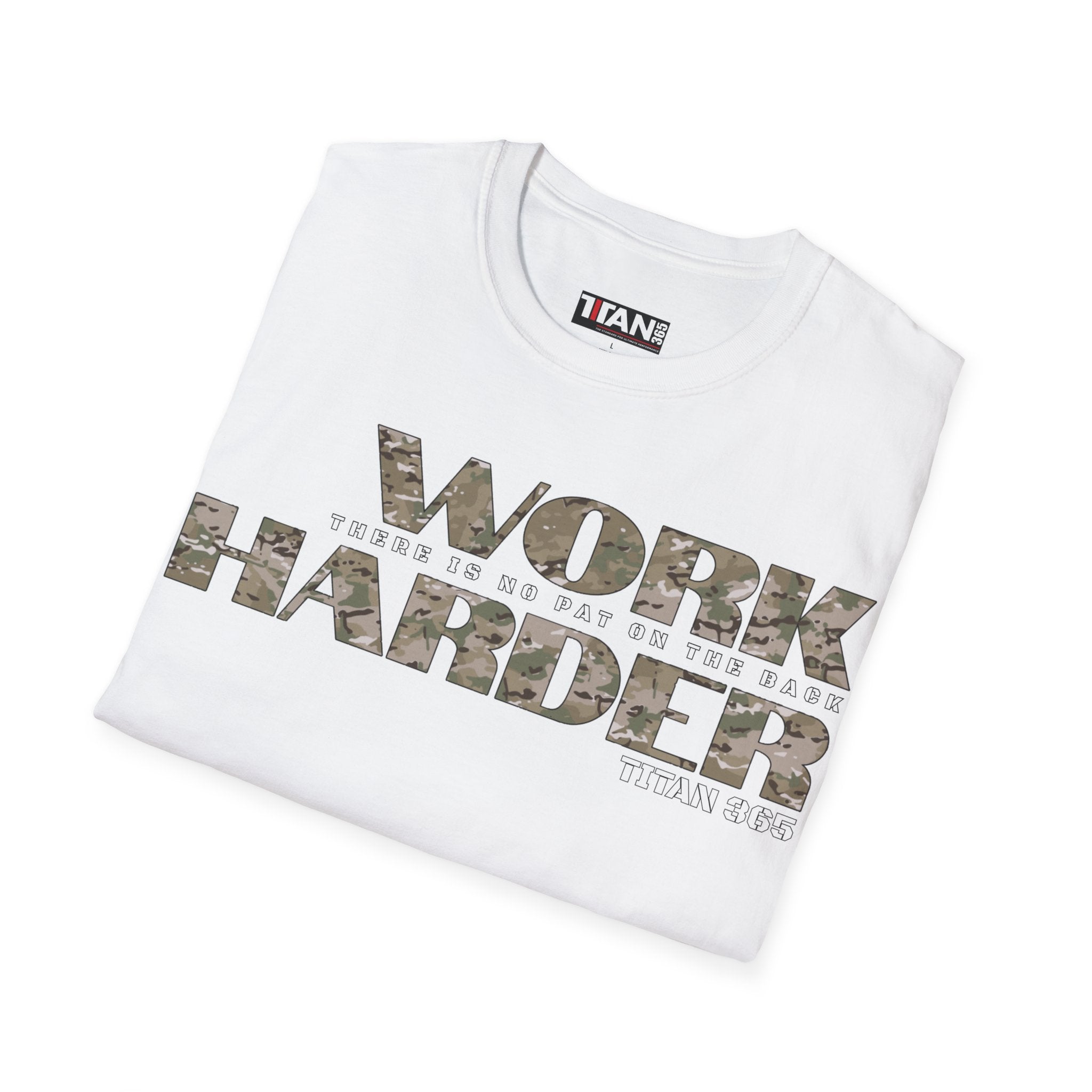 WORK HARDER Unisex Tee
