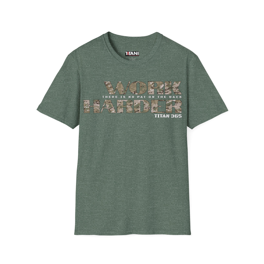 WORK HARDER Unisex Tee