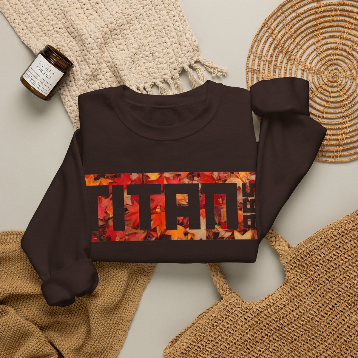 BURNT ORANGE Unisex Crewneck Sweatshirt