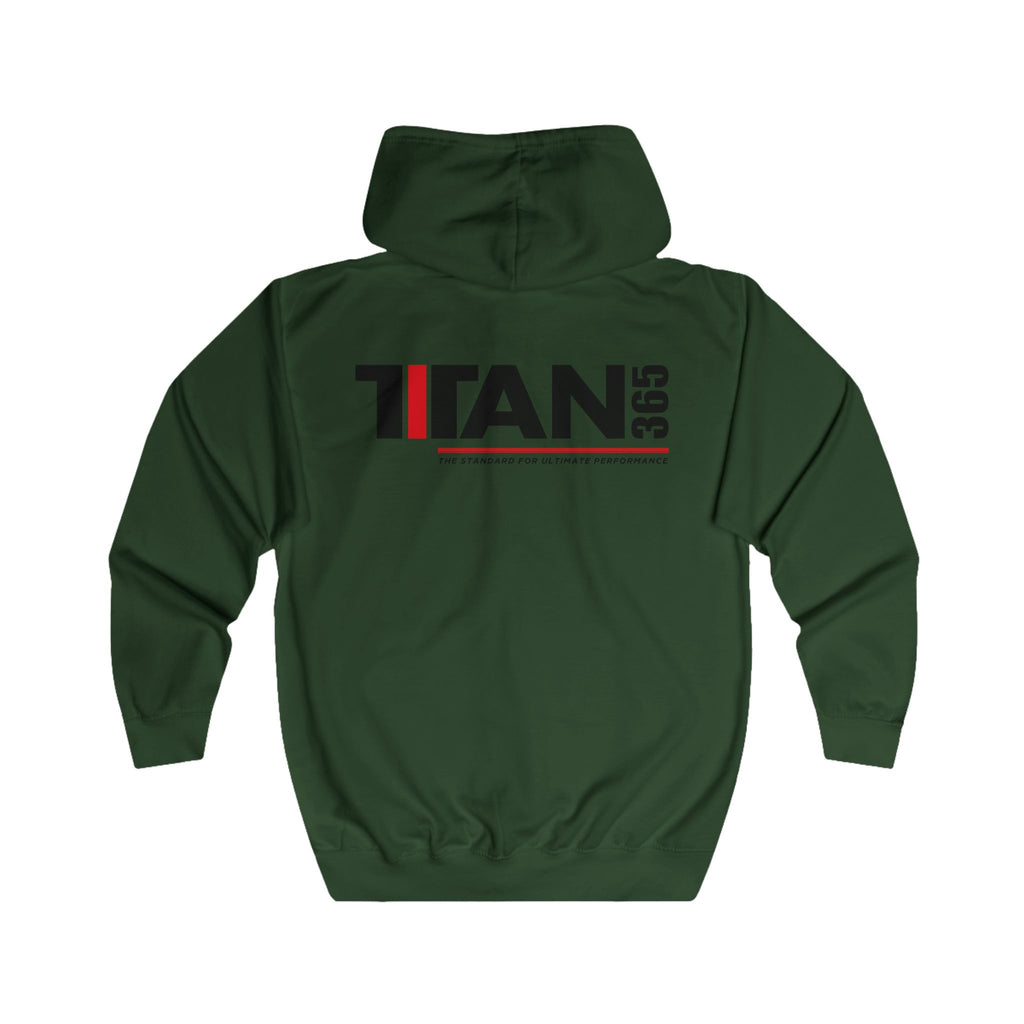 Titan365 Logo Hoodie — Full-Zip Zip-Up Sweatshirt (UNISEX)