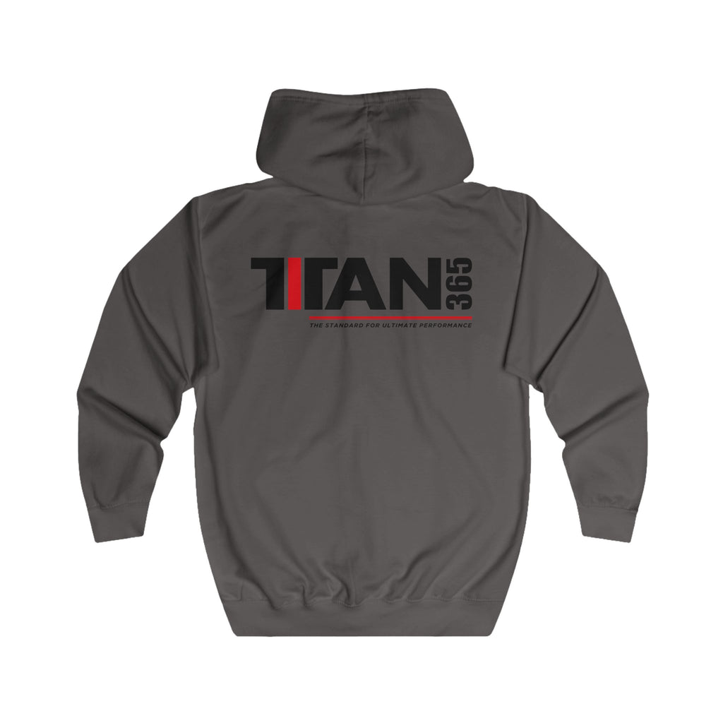Titan365 Logo Hoodie — Full-Zip Zip-Up Sweatshirt (UNISEX)