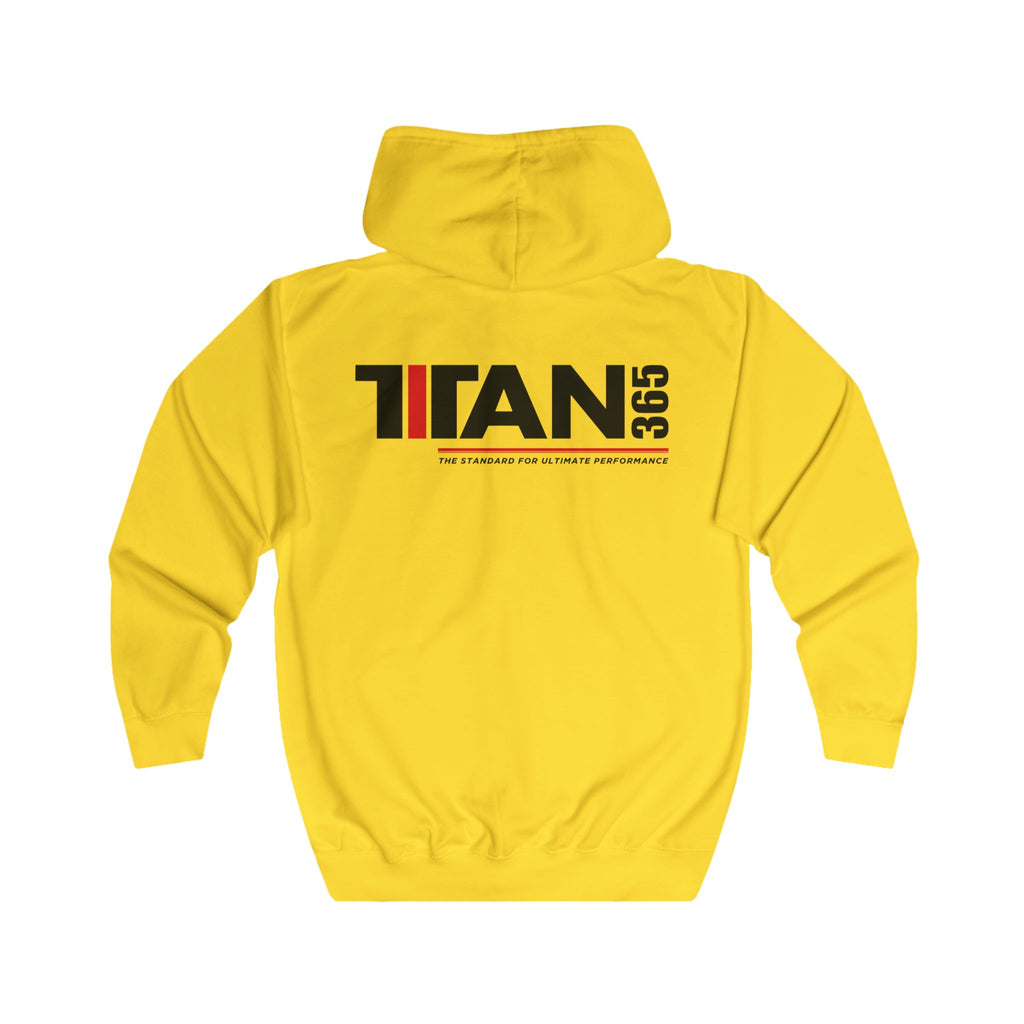 Titan365 Logo Hoodie — Full-Zip Zip-Up Sweatshirt (UNISEX)