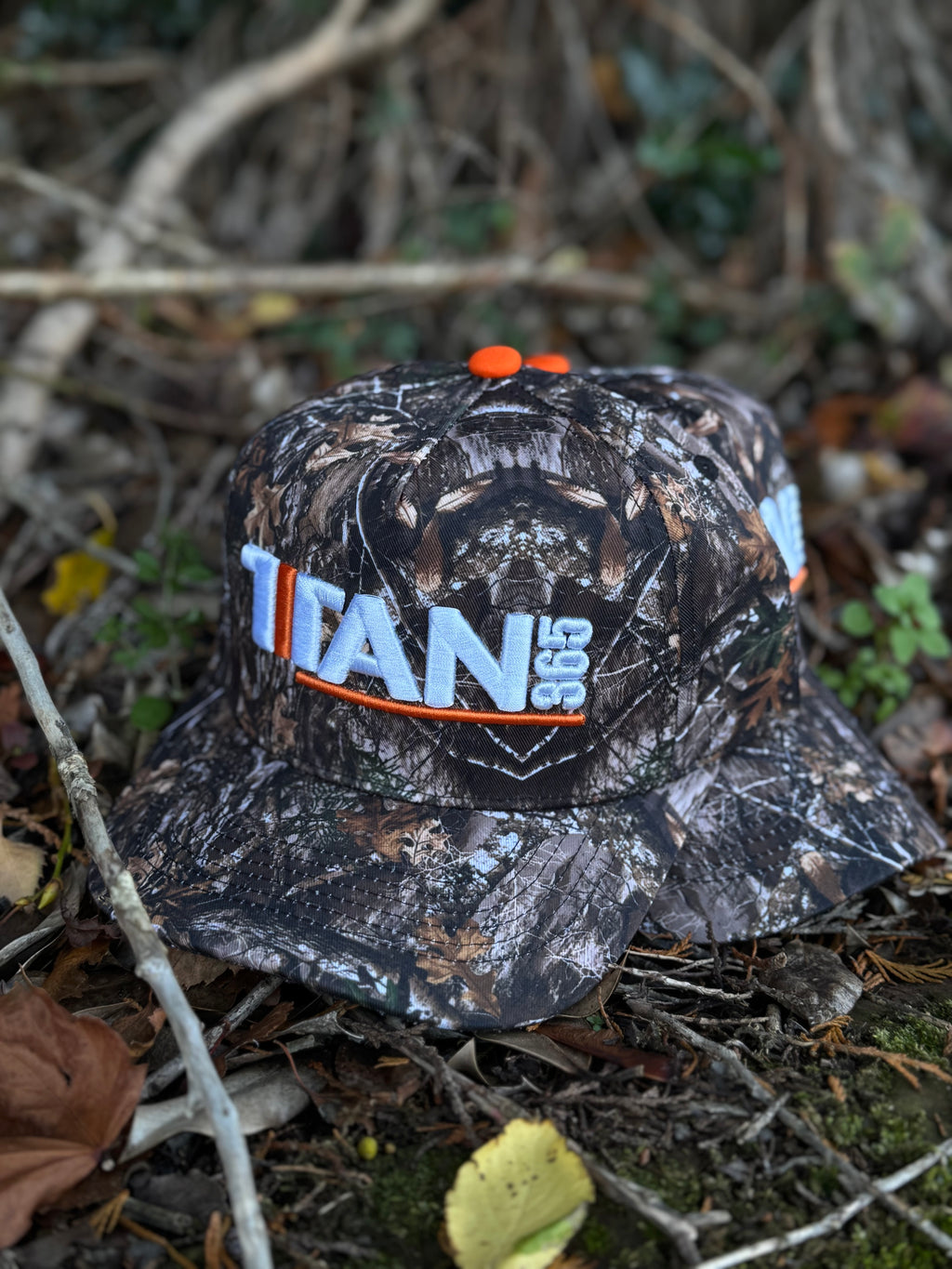 TITAN 365 CAMO HAT (FLO ORANGE)