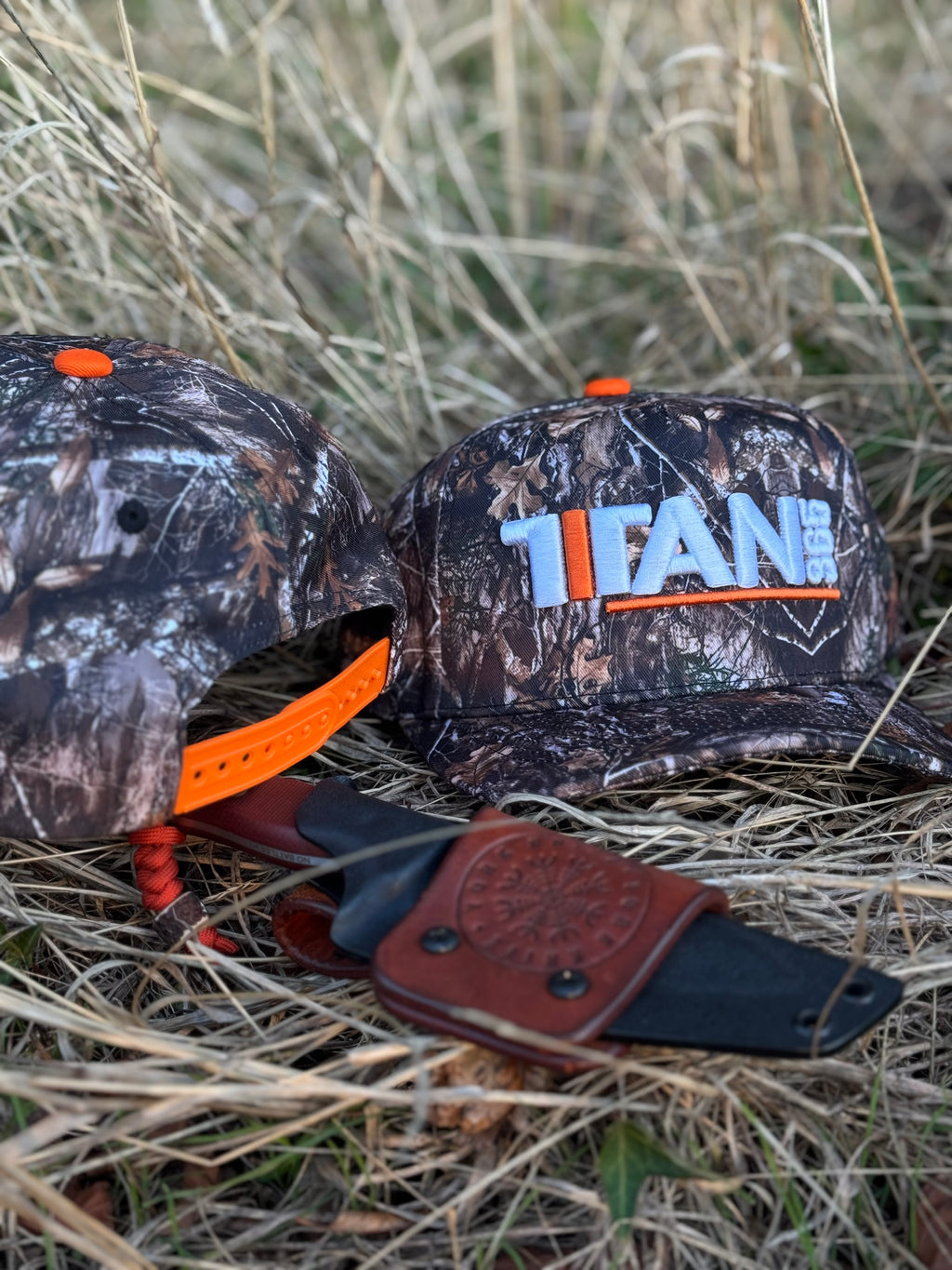 TITAN 365 CAMO HAT (FLO ORANGE)