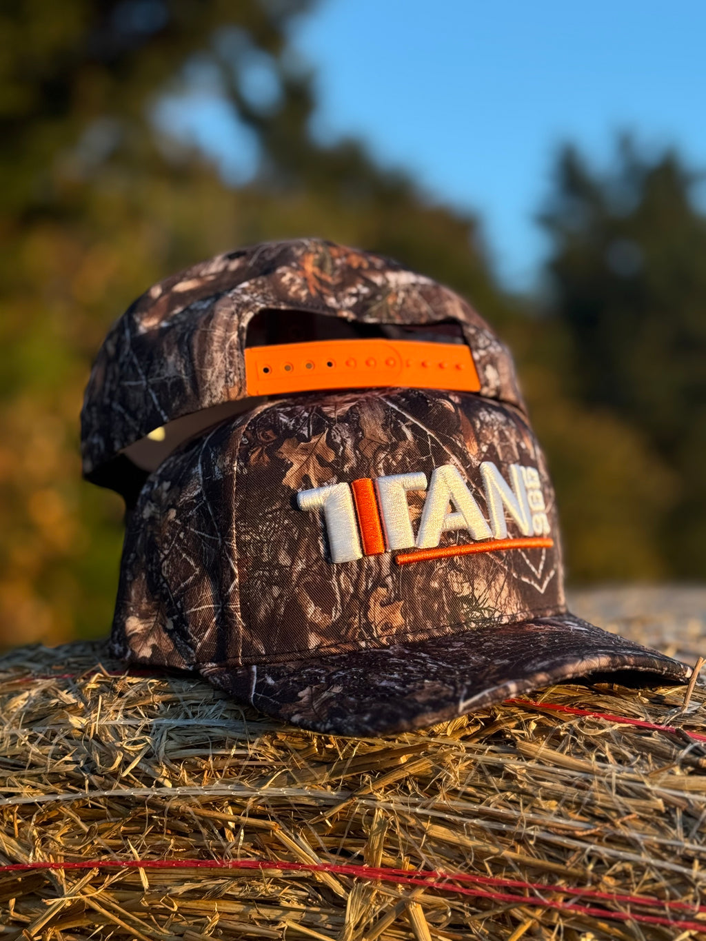 TITAN 365 CAMO HAT (FLO ORANGE)